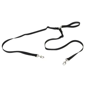 Coastal Leash 2 Dog Walker Black 4ft