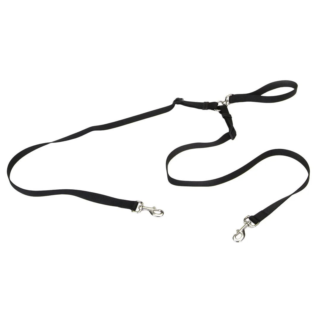 Coastal Leash 2 Dog Walker Black 4ft