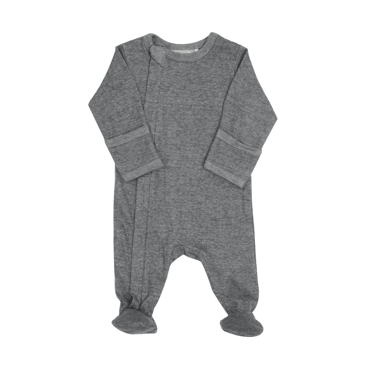 Coccoli Zipper Modal Footie in Denim Blue : Size NB to 18M