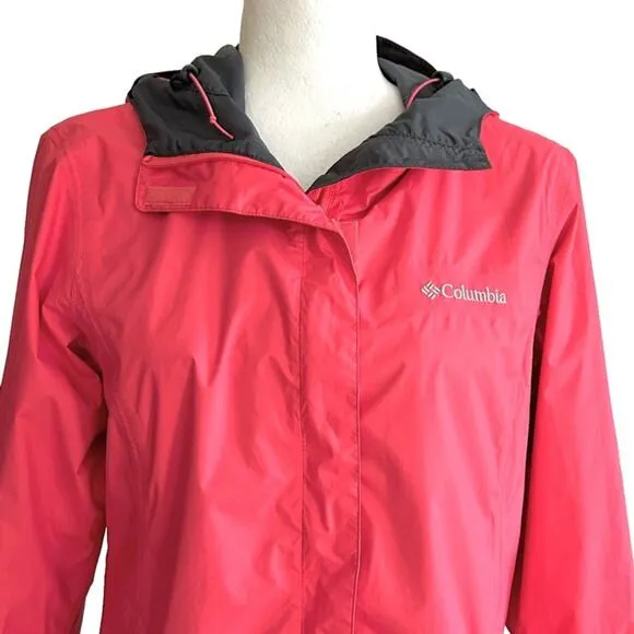 Columbia Rain Jacket Arcadia II Waterproof Breathable Hooded Windbreaker Small
