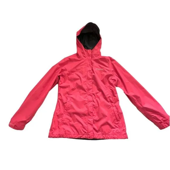 Columbia Rain Jacket Arcadia II Waterproof Breathable Hooded Windbreaker Small