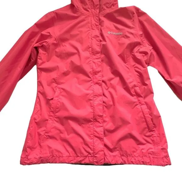 Columbia Rain Jacket Arcadia II Waterproof Breathable Hooded Windbreaker Small