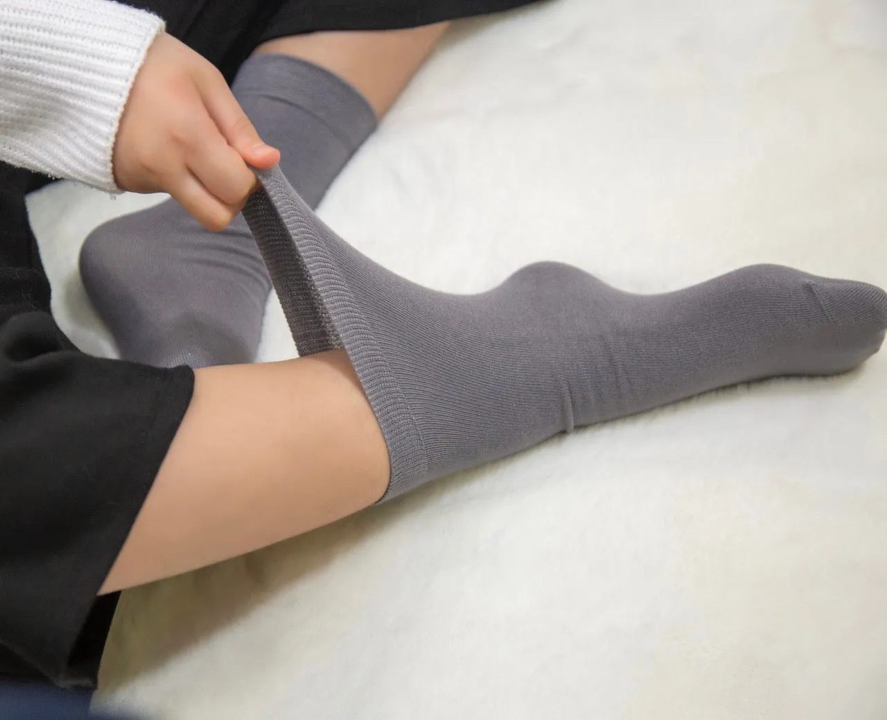 Cotton Dress Crew Socks for Kids, 3 Pairs
