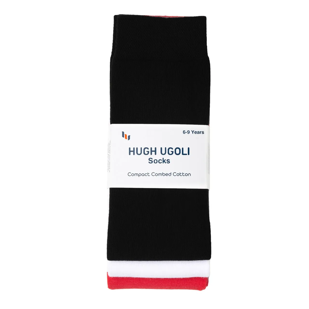 Cotton Dress Crew Socks for Kids, 3 Pairs