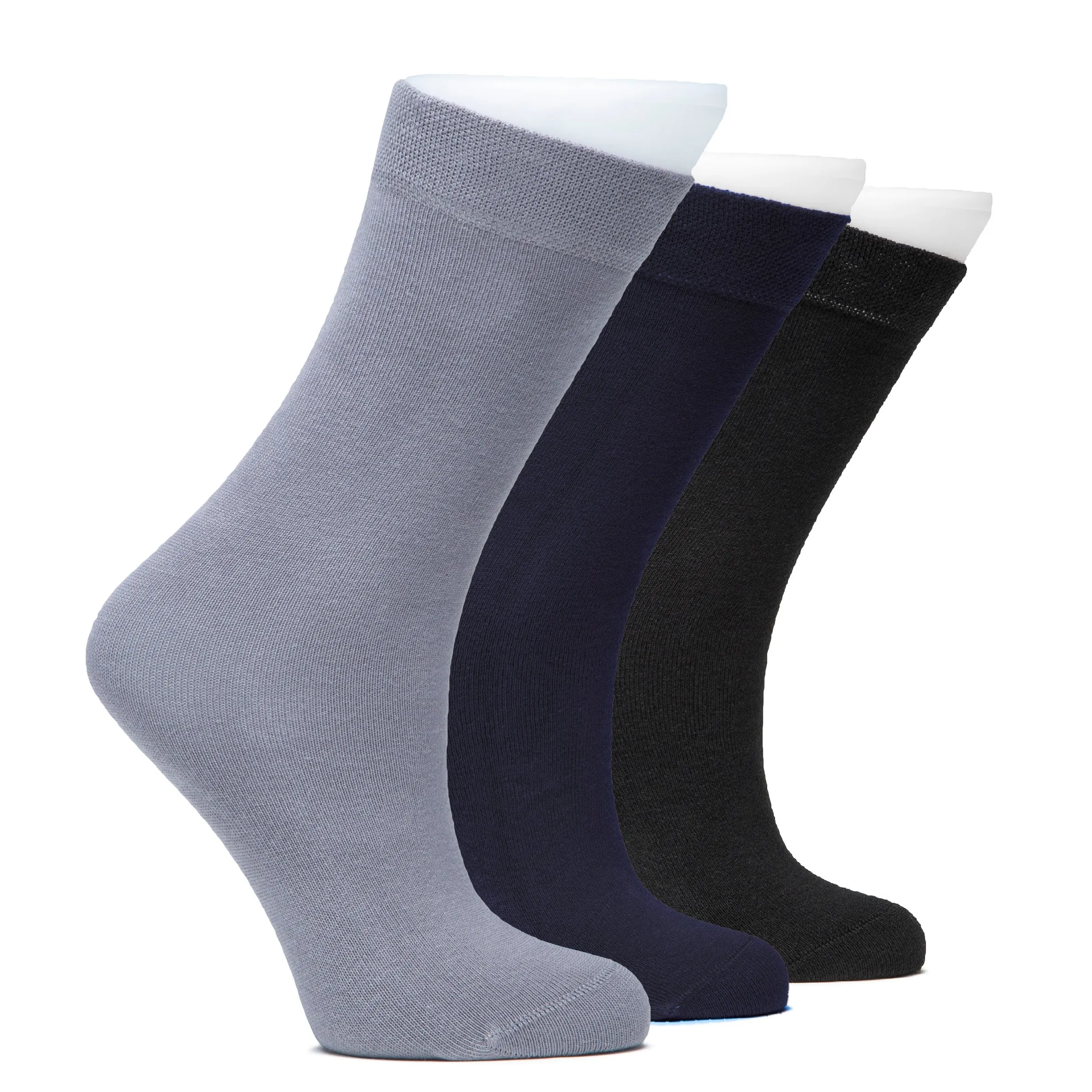 Cotton Dress Crew Socks for Kids, 3 Pairs
