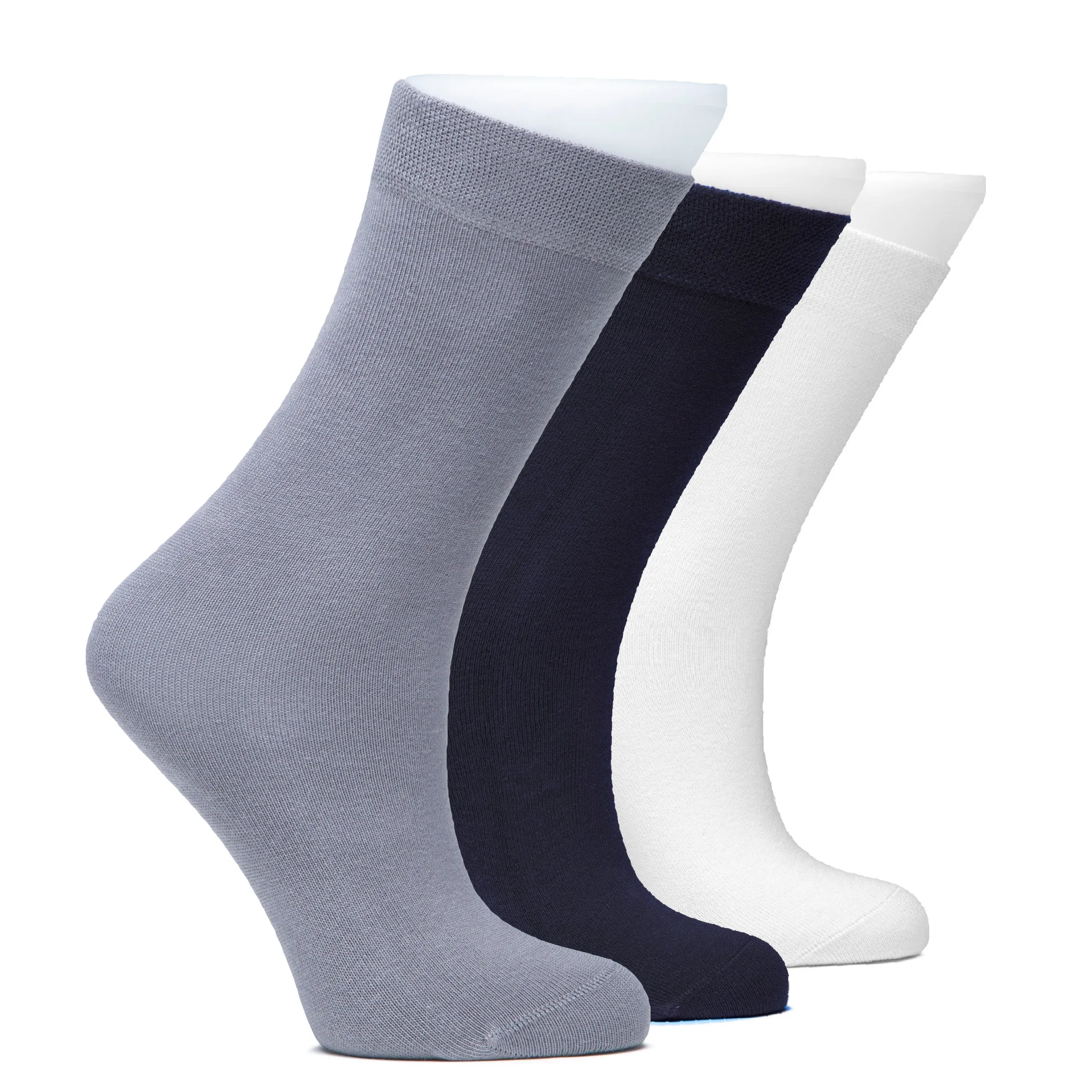 Cotton Dress Crew Socks for Kids, 3 Pairs