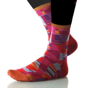 Crimson Ripple - Ankle Height