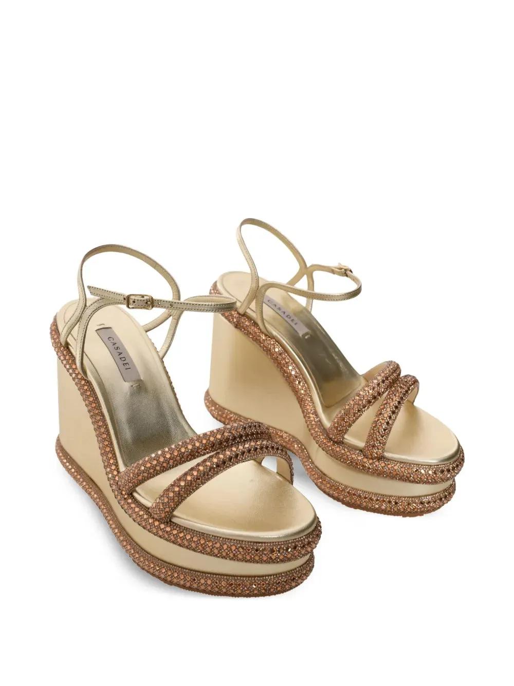 Crystal-embellished sandals