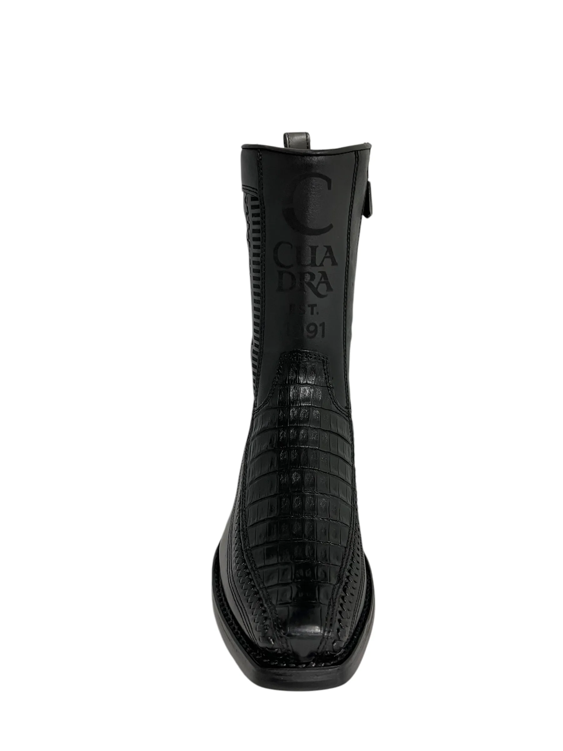 Cuadra Caiman Belly Plunge Laser & Woven Narrow Square Toe - CU805