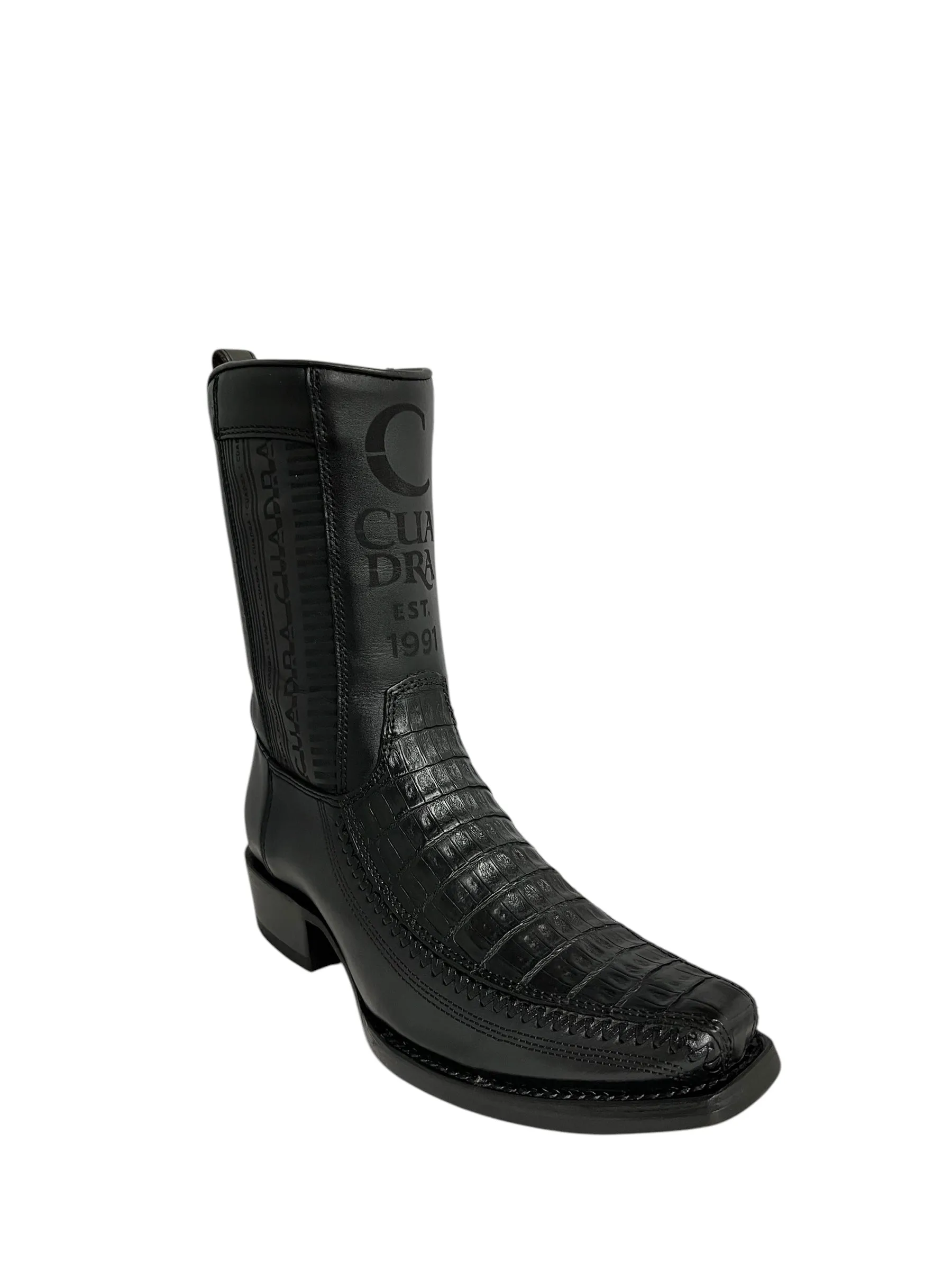 Cuadra Caiman Belly Plunge Laser & Woven Narrow Square Toe - CU805