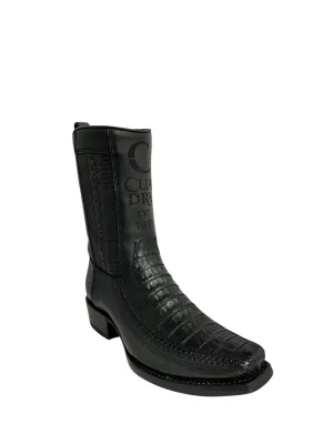 Cuadra Caiman Belly Plunge Laser & Woven Narrow Square Toe - CU805