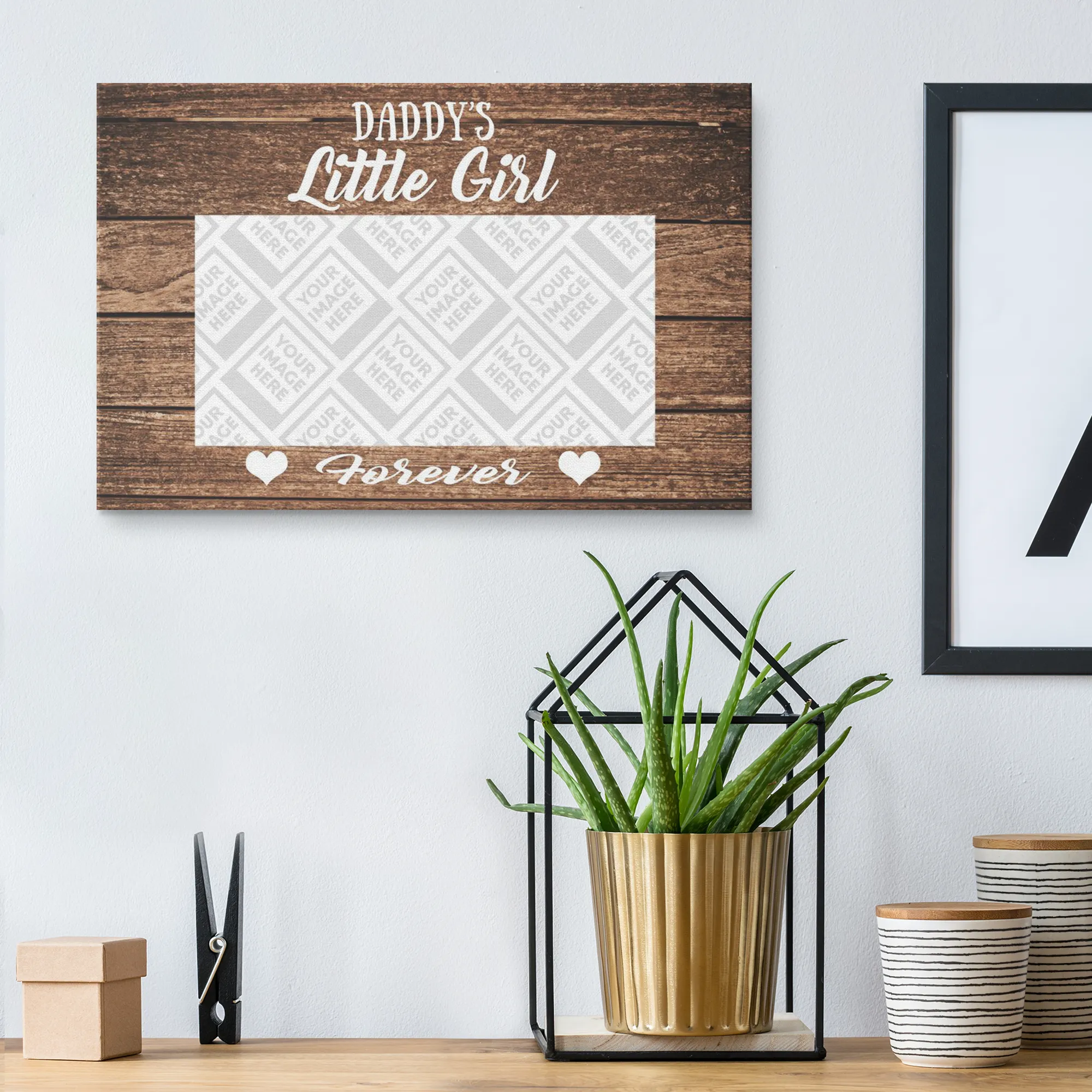 Daddy's Little Girl Personalized Wall Art
