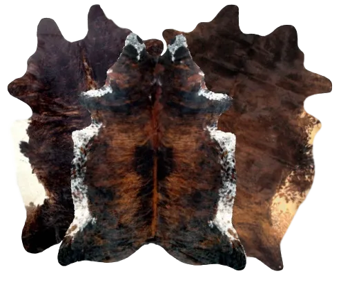 Dark Exotic White Belly Premium Brazilian Hide, XL CH02N W