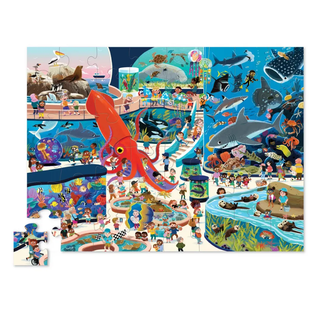 Day at the Aquarium Puzzle for Kids