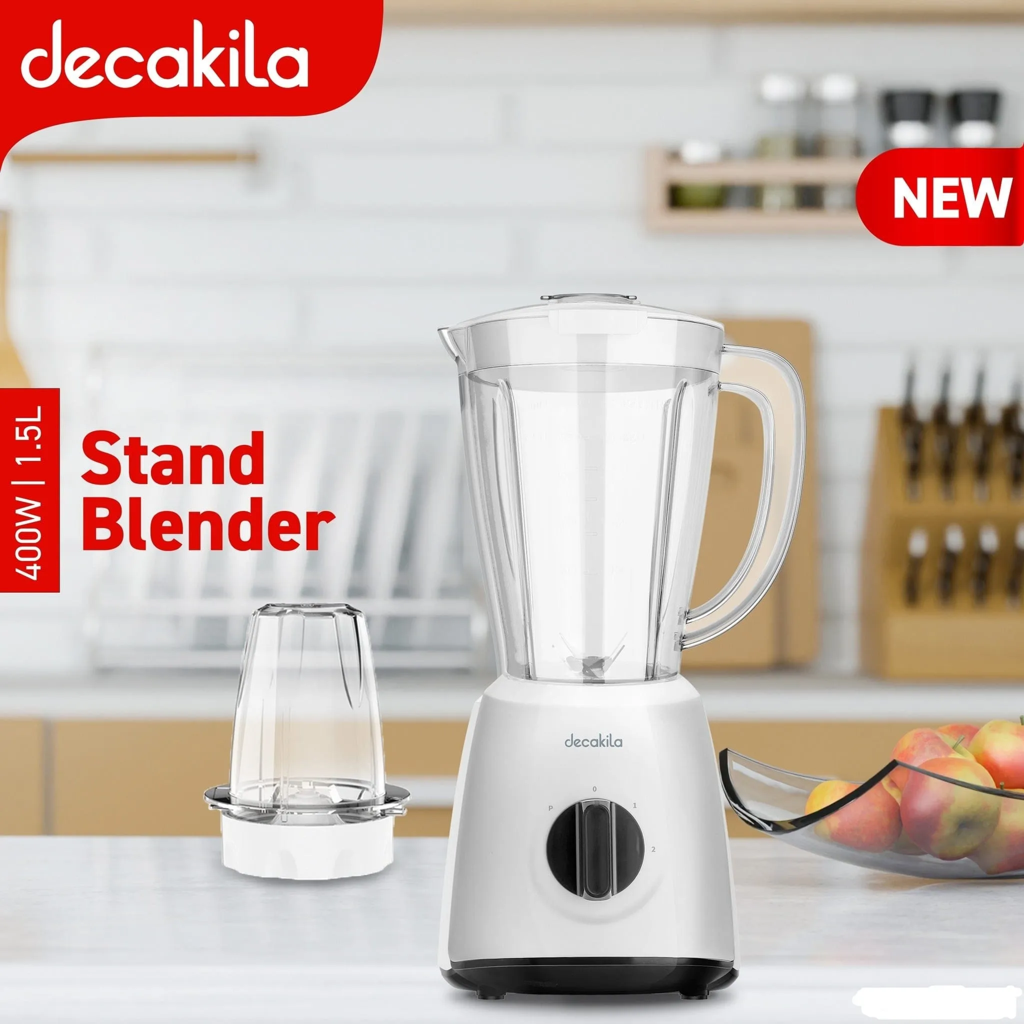 Decakila 1.5L Stand Blender 400W - KEJB034W