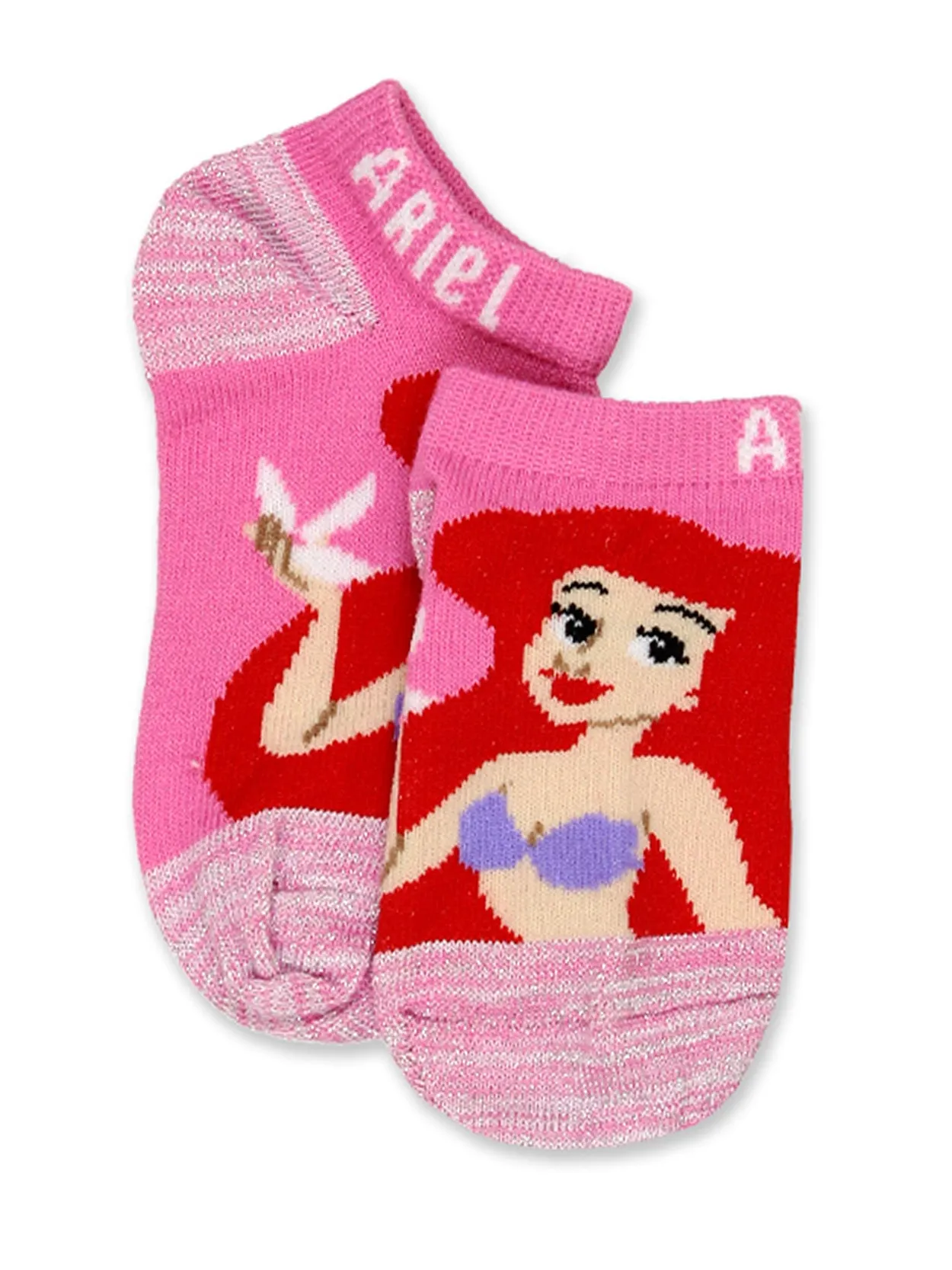 Disney Princess No Show Socks 5-Pack