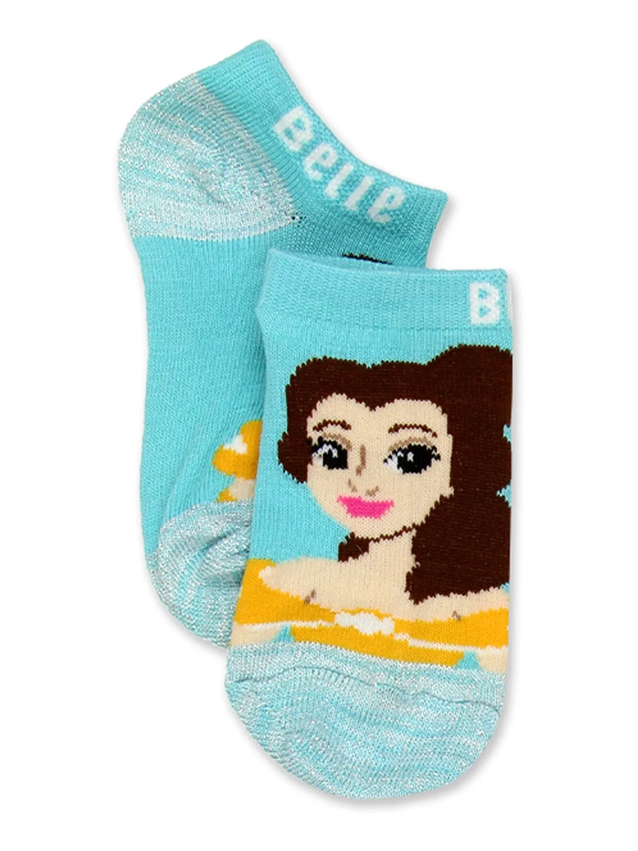 Disney Princess No Show Socks 5-Pack