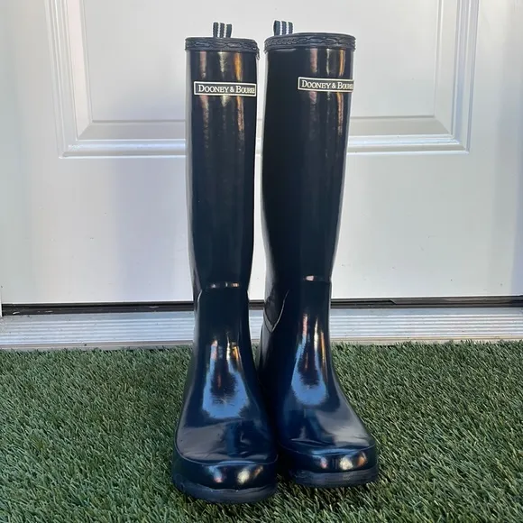 Dooney &amp; Bourke Rain Boots Navy Blue