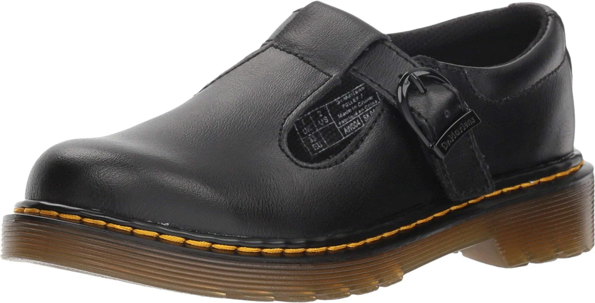 Dr. Martens Girls Junior Polley Black T Lamper Mary Jane School Shoes Size 12