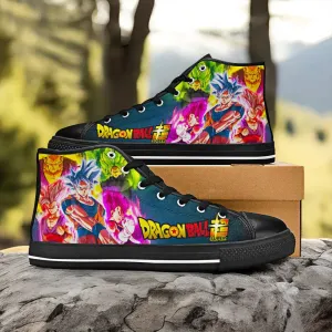 Dragon Ball Super Shoes High Top Sneakers for Kids and Adults