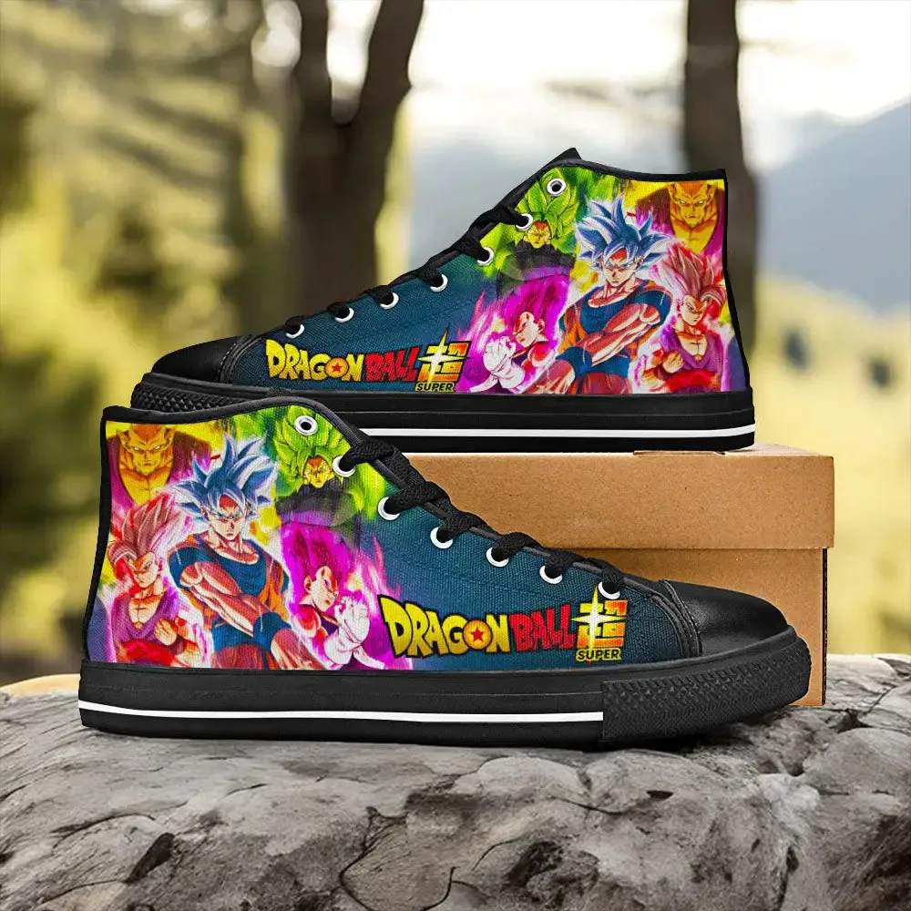 Dragon Ball Super Shoes High Top Sneakers for Kids and Adults