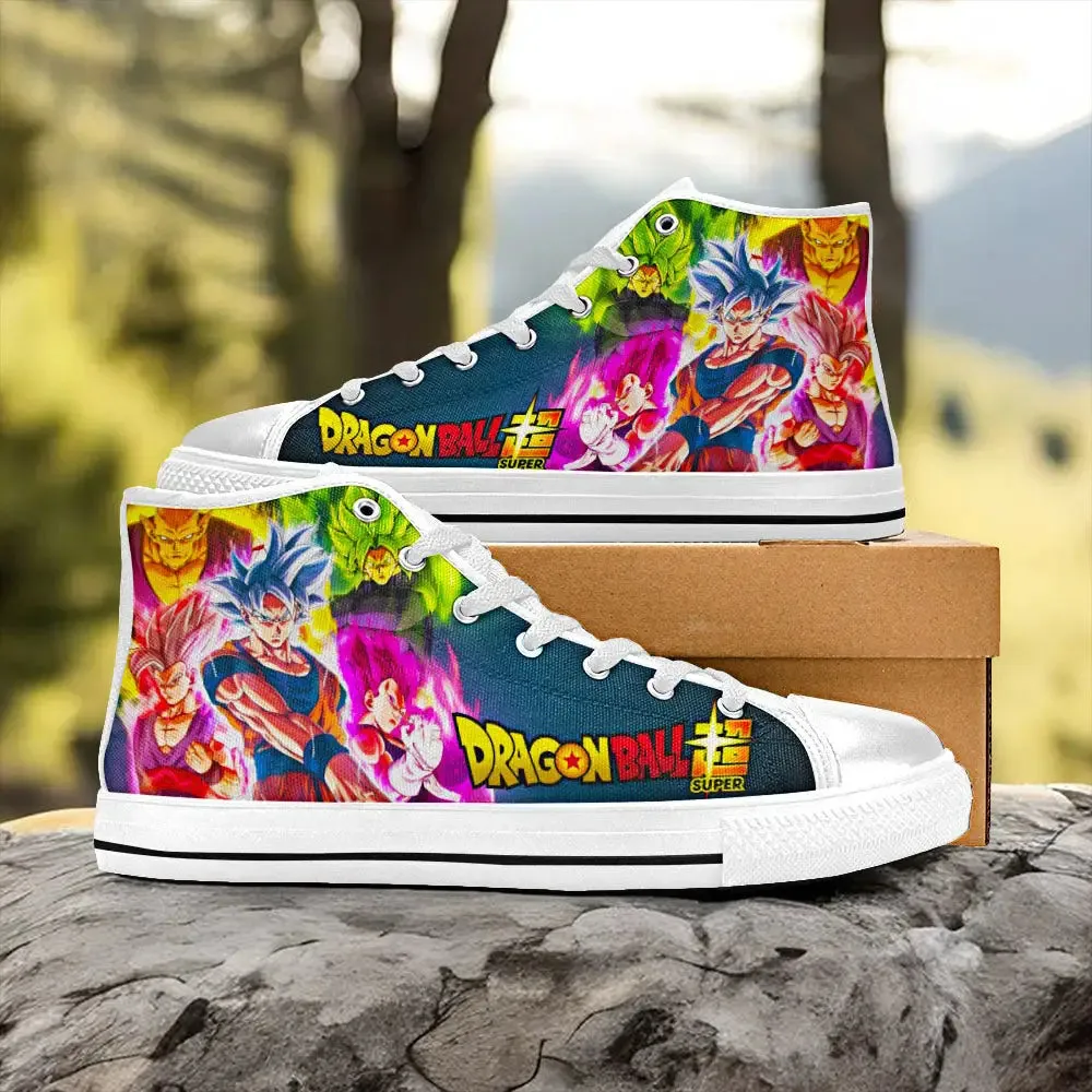 Dragon Ball Super Shoes High Top Sneakers for Kids and Adults