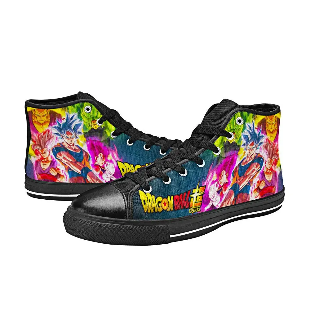 Dragon Ball Super Shoes High Top Sneakers for Kids and Adults