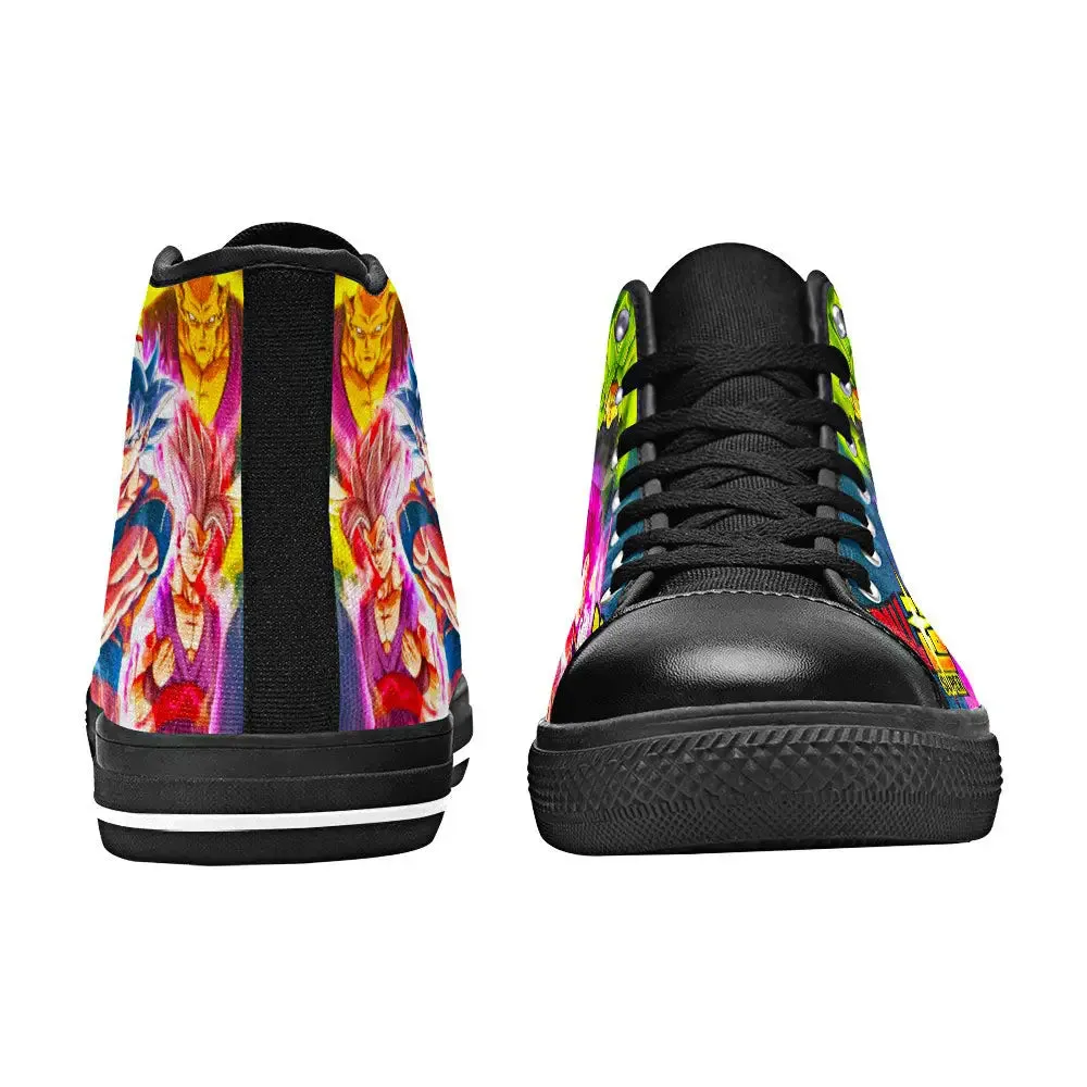 Dragon Ball Super Shoes High Top Sneakers for Kids and Adults