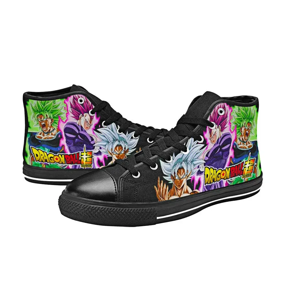 Dragon Ball Super Shoes High Top Sneakers for Kids and Adults