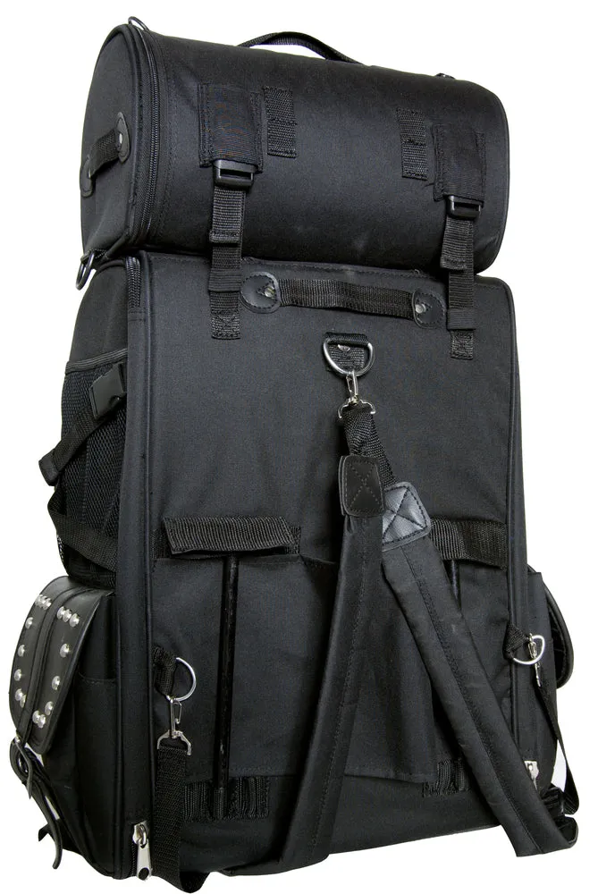 DS Updated Touring Sissy Bar Bag w/ Studs