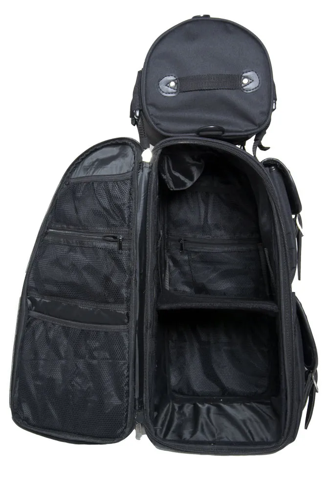 DS Updated Touring Sissy Bar Bag w/ Studs