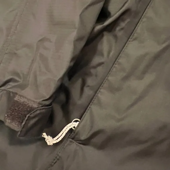 Eddie Bauer Black &amp; Gray Rain Jacket with Weather Edge Size XL