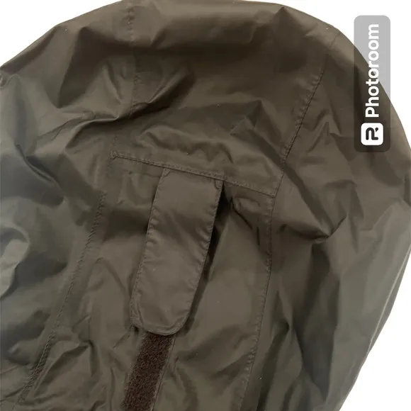 Eddie Bauer Black &amp; Gray Rain Jacket with Weather Edge Size XL