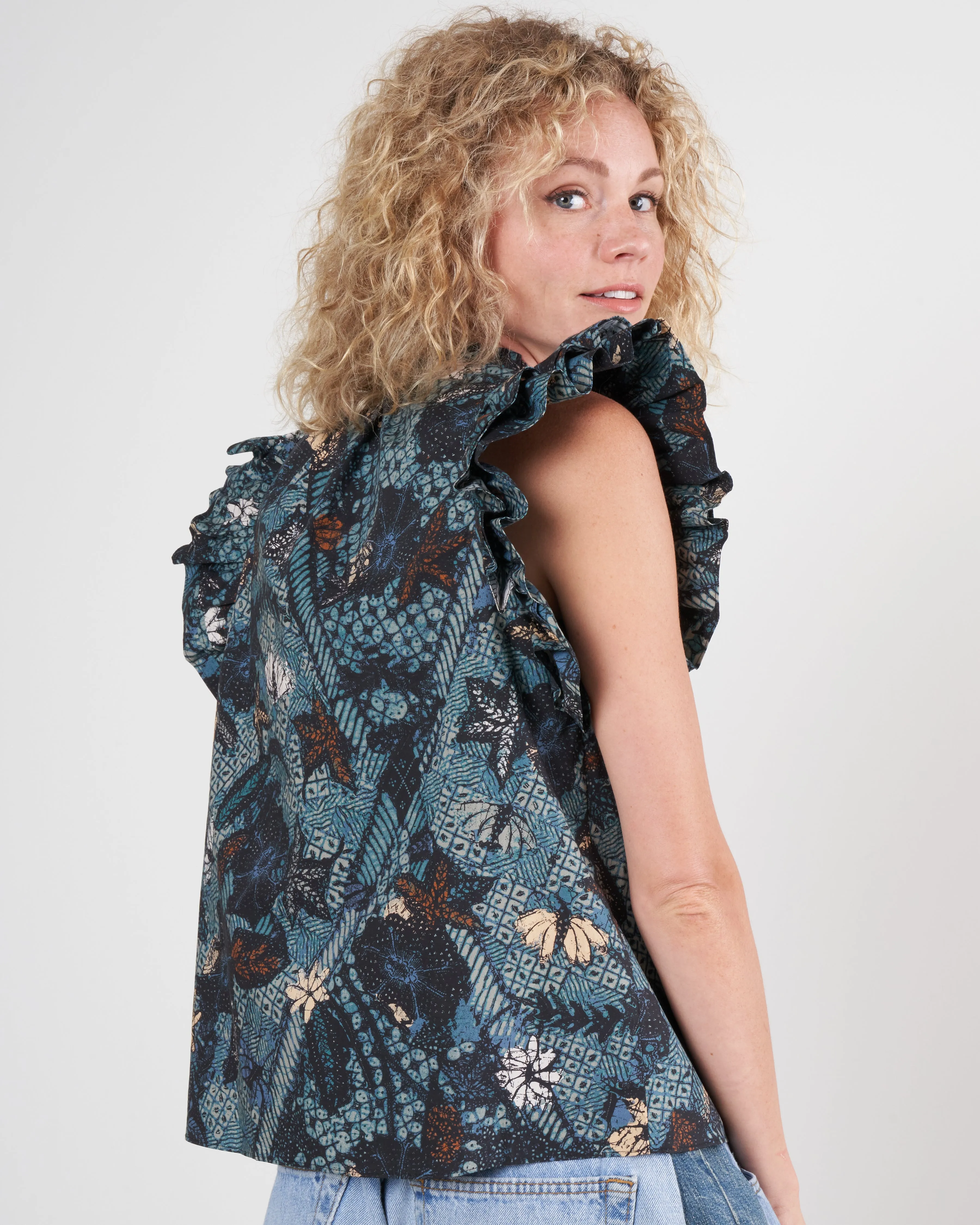 elena top - rainforest rain