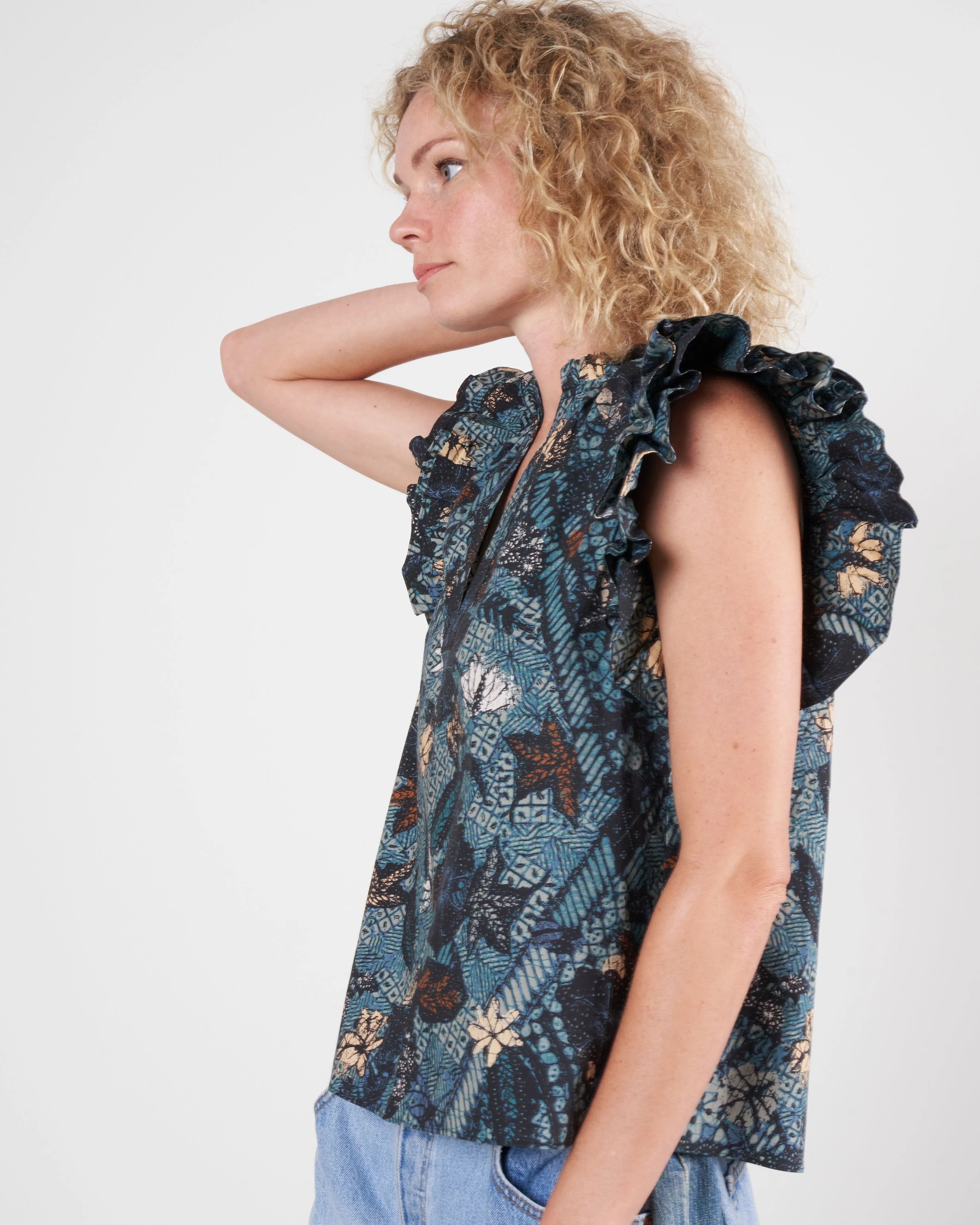 elena top - rainforest rain