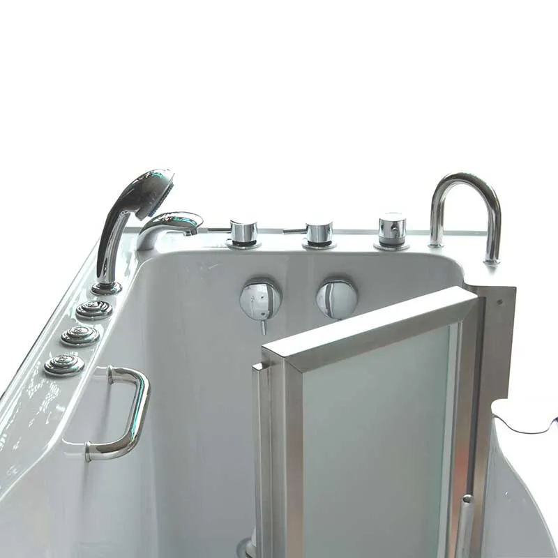 Ella's Bubbles 9305 Deluxe Acrylic Dual Massage Walk-In Tub