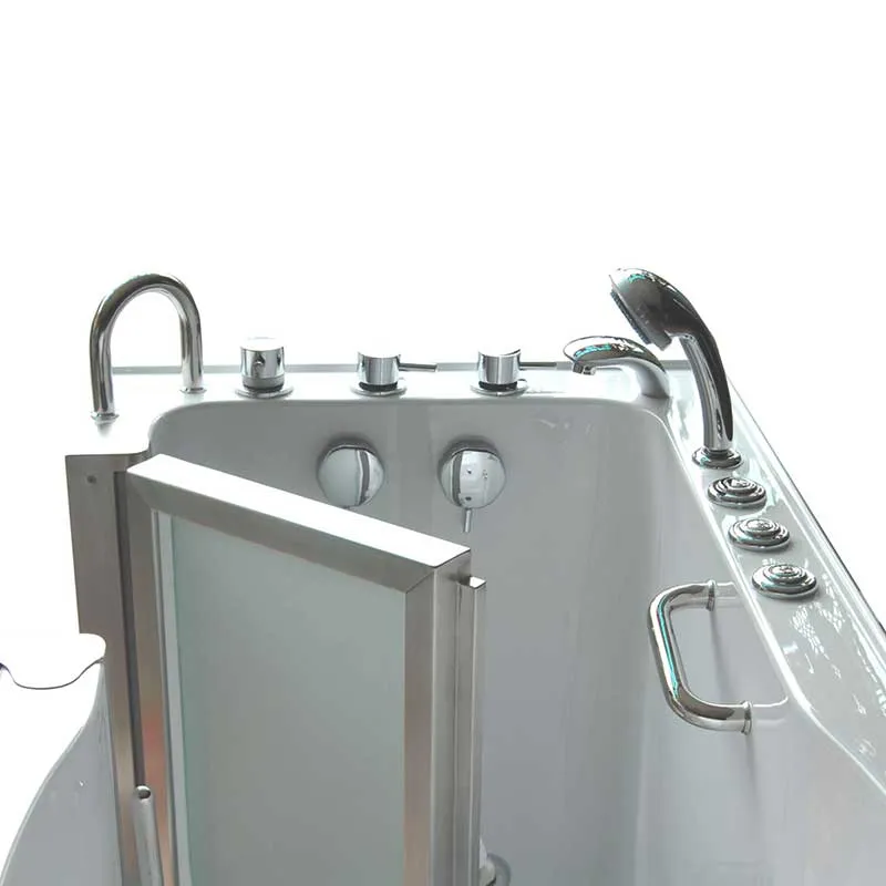 Ella's Bubbles 9305 Deluxe Acrylic Dual Massage Walk-In Tub