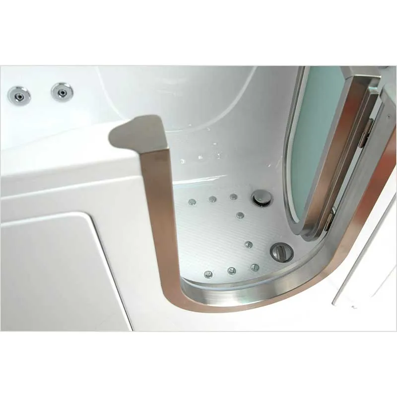 Ella's Bubbles 9305 Deluxe Acrylic Dual Massage Walk-In Tub