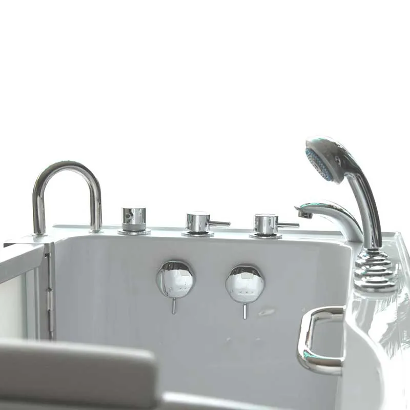 Ella's Bubbles 9305 Deluxe Acrylic Dual Massage Walk-In Tub