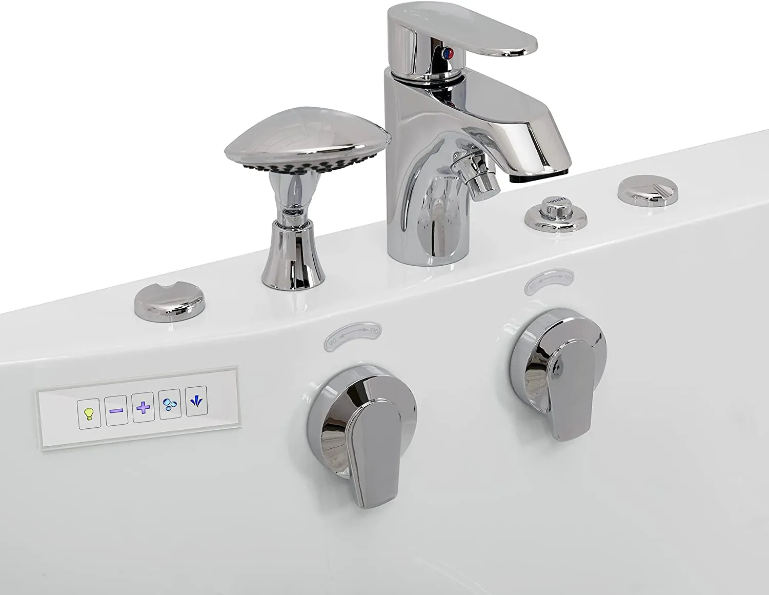 Ella's Bubbles O2SA3060 Tub4Two Acrylic Walk-In Whirlpool Bathtub, 0, White