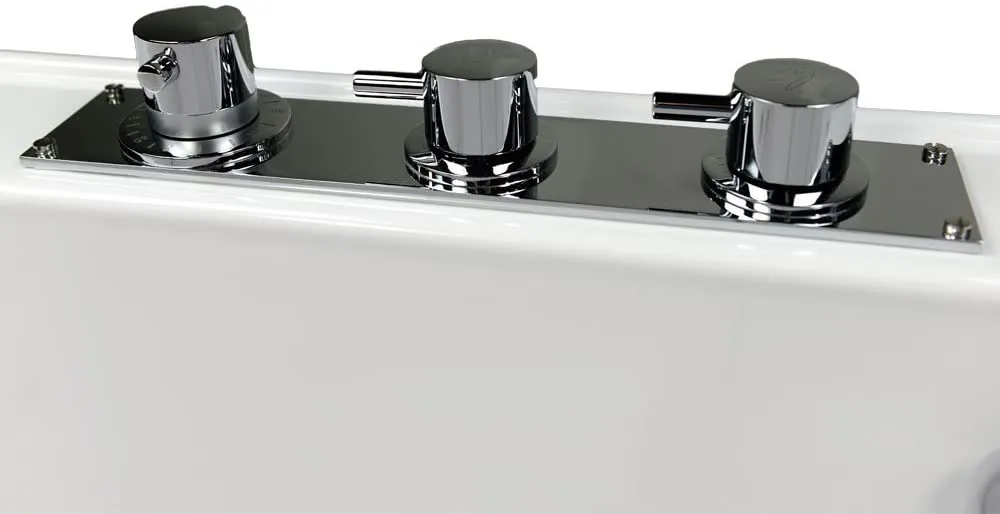 Ella's Bubbles O2SA3060 Tub4Two Acrylic Walk-In Whirlpool Bathtub, 0, White