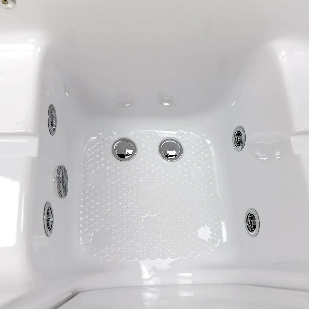Ella's Bubbles O2SA3060 Tub4Two Acrylic Walk-In Whirlpool Bathtub, 0, White