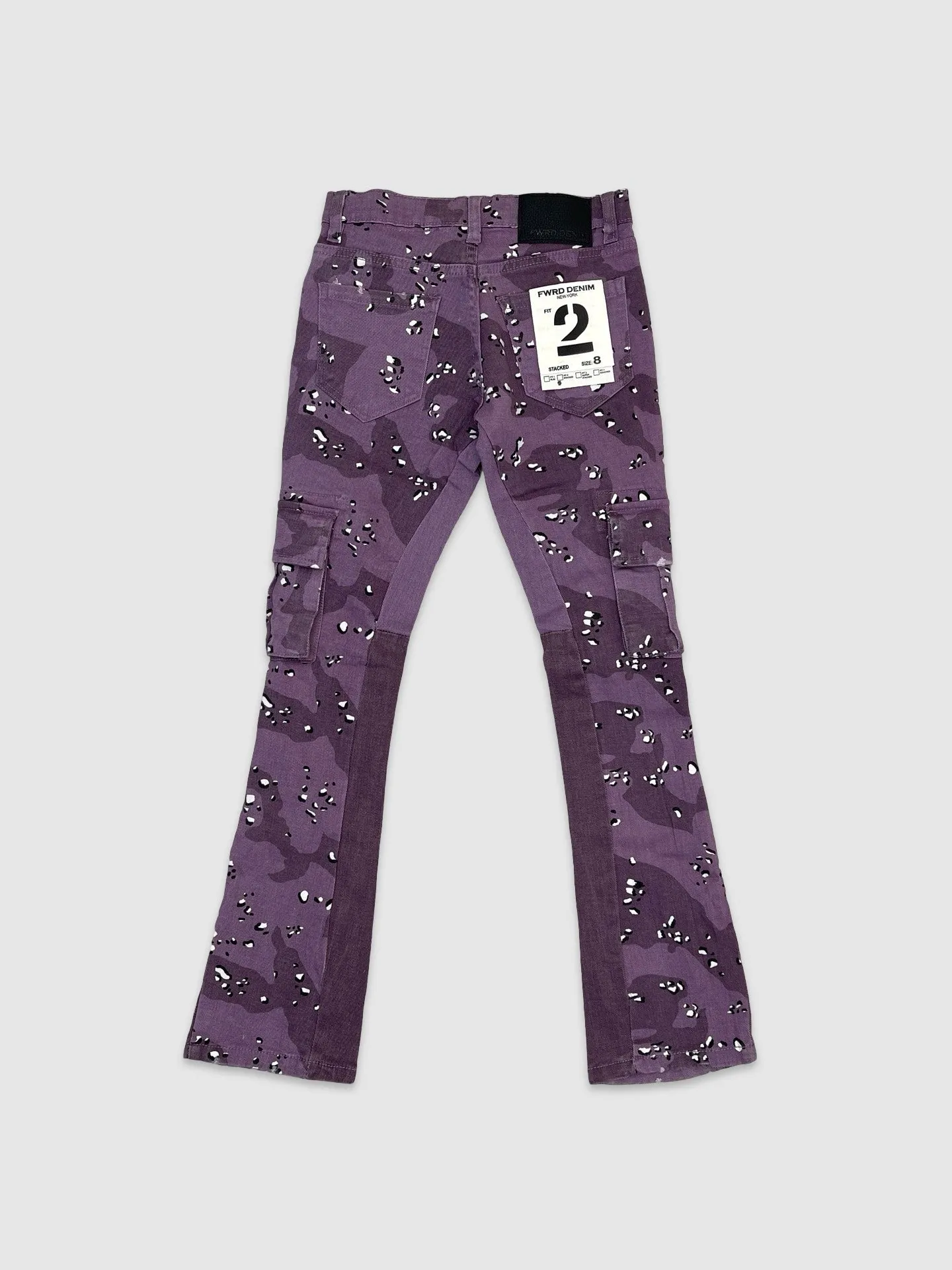 EVO-330112K-Kid's Purple Haze Stacked Twill Pants