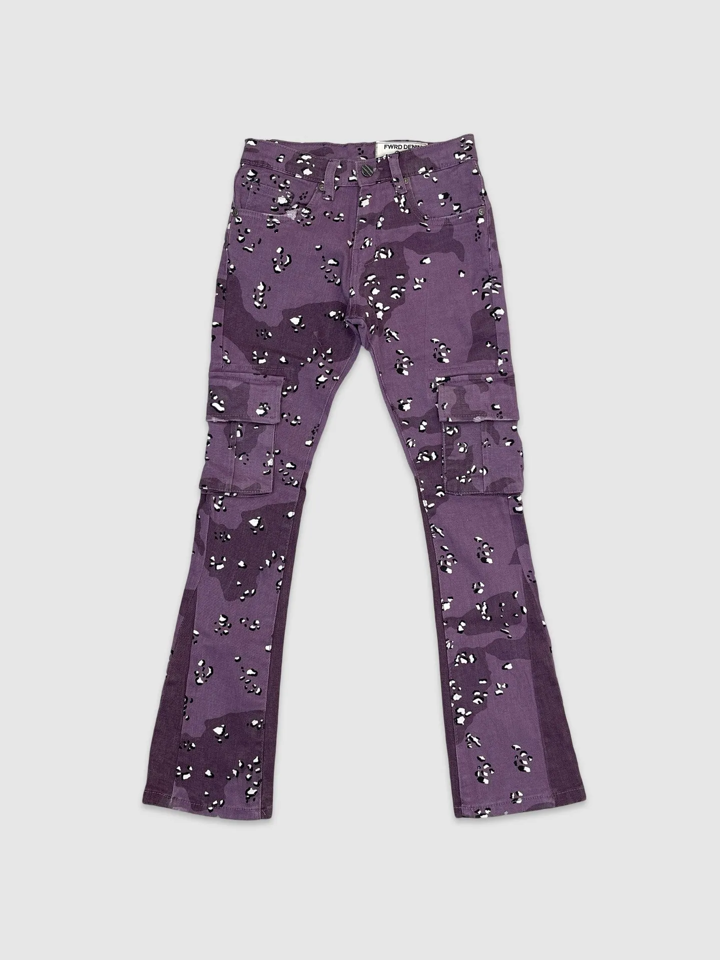 EVO-330112K-Kid's Purple Haze Stacked Twill Pants