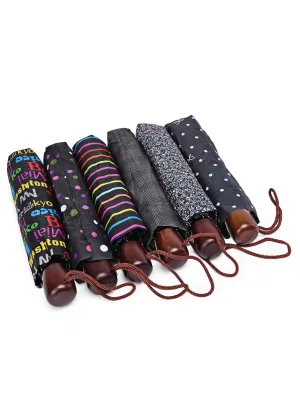 Folding manual umbrella