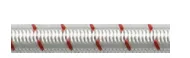 FSE ROBLINE SHOCK CORD WHITE/RED FLECK 3mm  - SOLD PER METRE