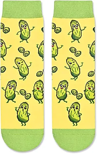 Funny Pickle Socks for Kids Who Love Pickle, Novelty Pickle Gifts, Children's Gag Gifts, Gifts for Pickle Lovers, Funny Sayings If You Can Read This, Bring Me A Pickle Socks, Gifts for 7-10 Years Old