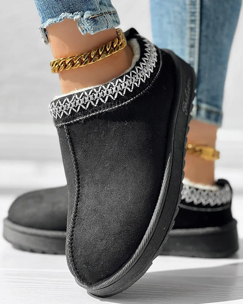 Fuzzy Winter Lined Snow Boots