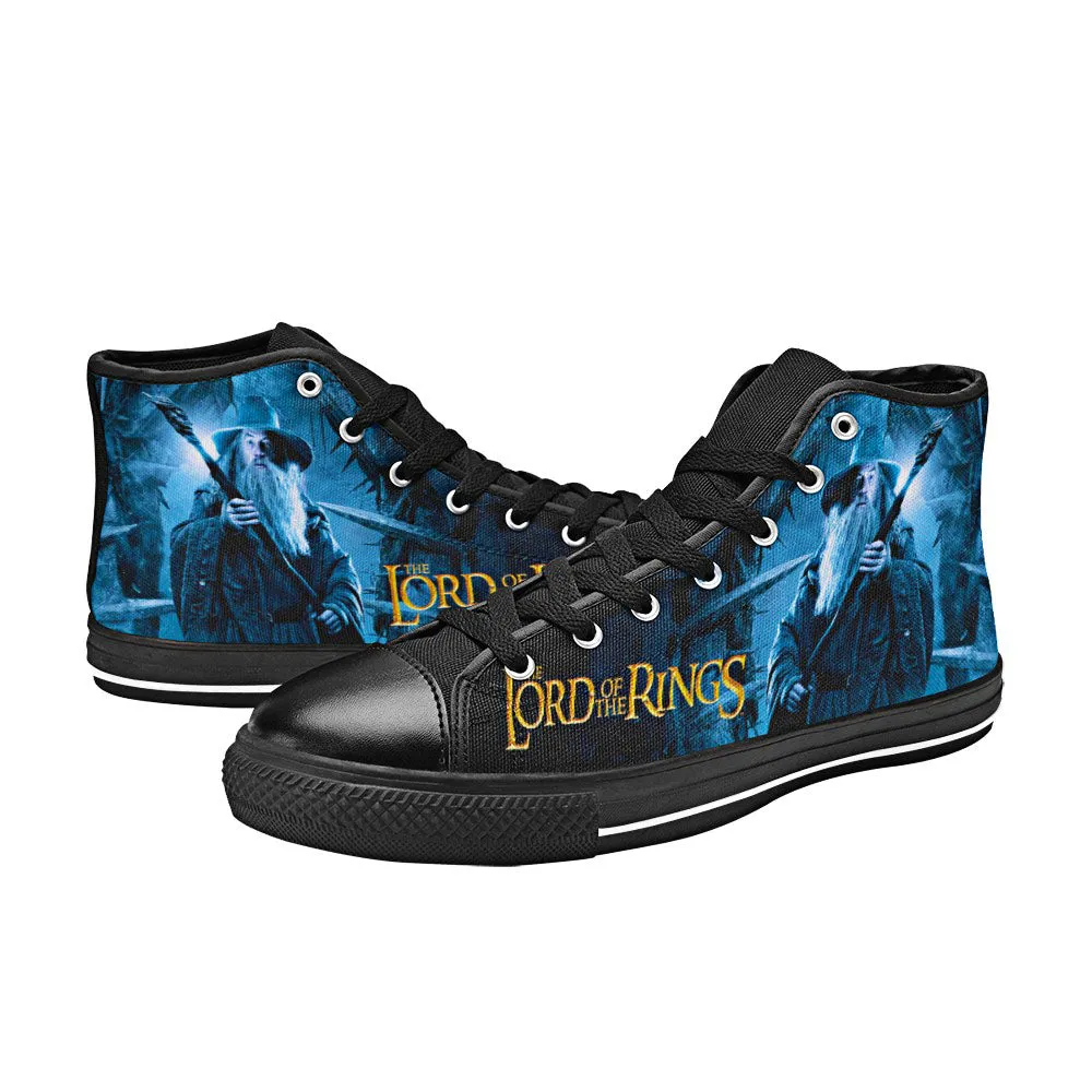 Gandalf Lord of The Rings Shoes High Top Sneakers for Kids and Adults