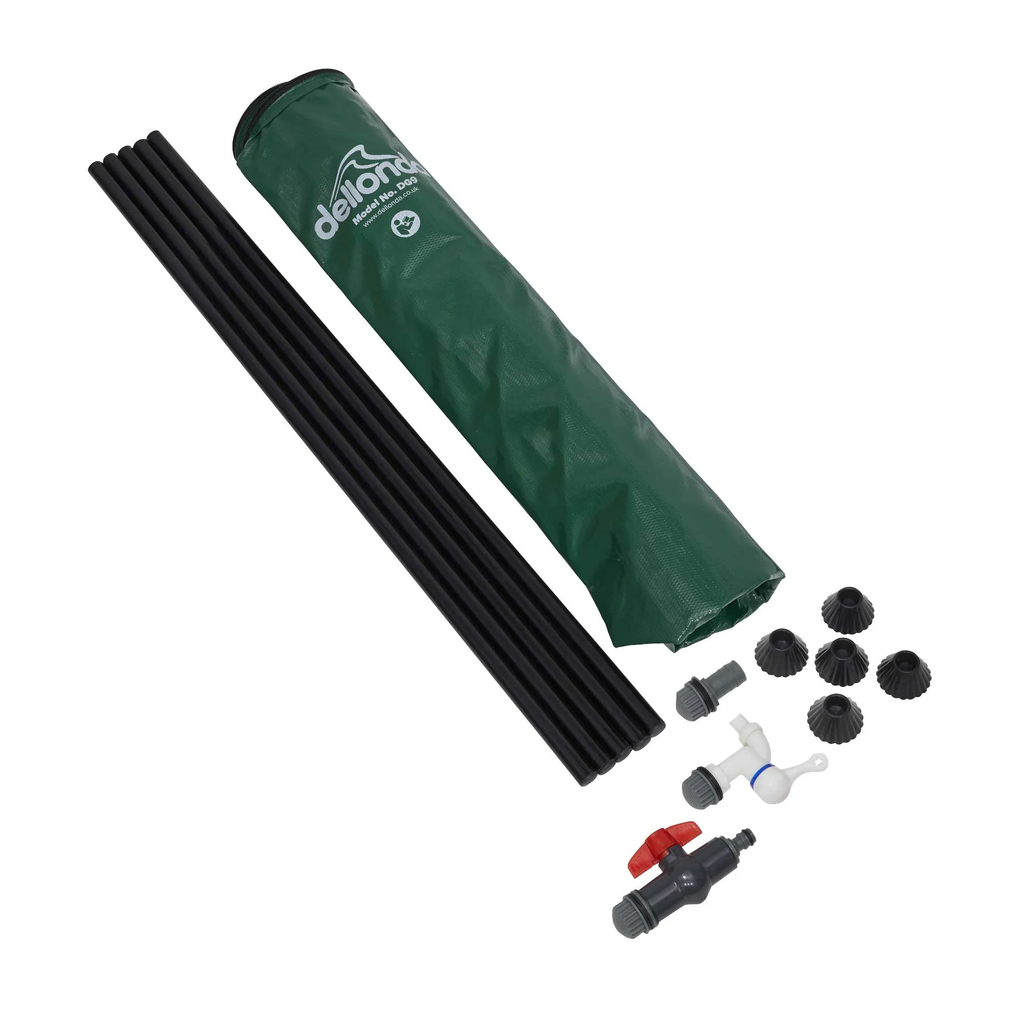 Garden Water Butt, Collapsible PVC with Zipped Lid & Drain Tap, 250L - DG9